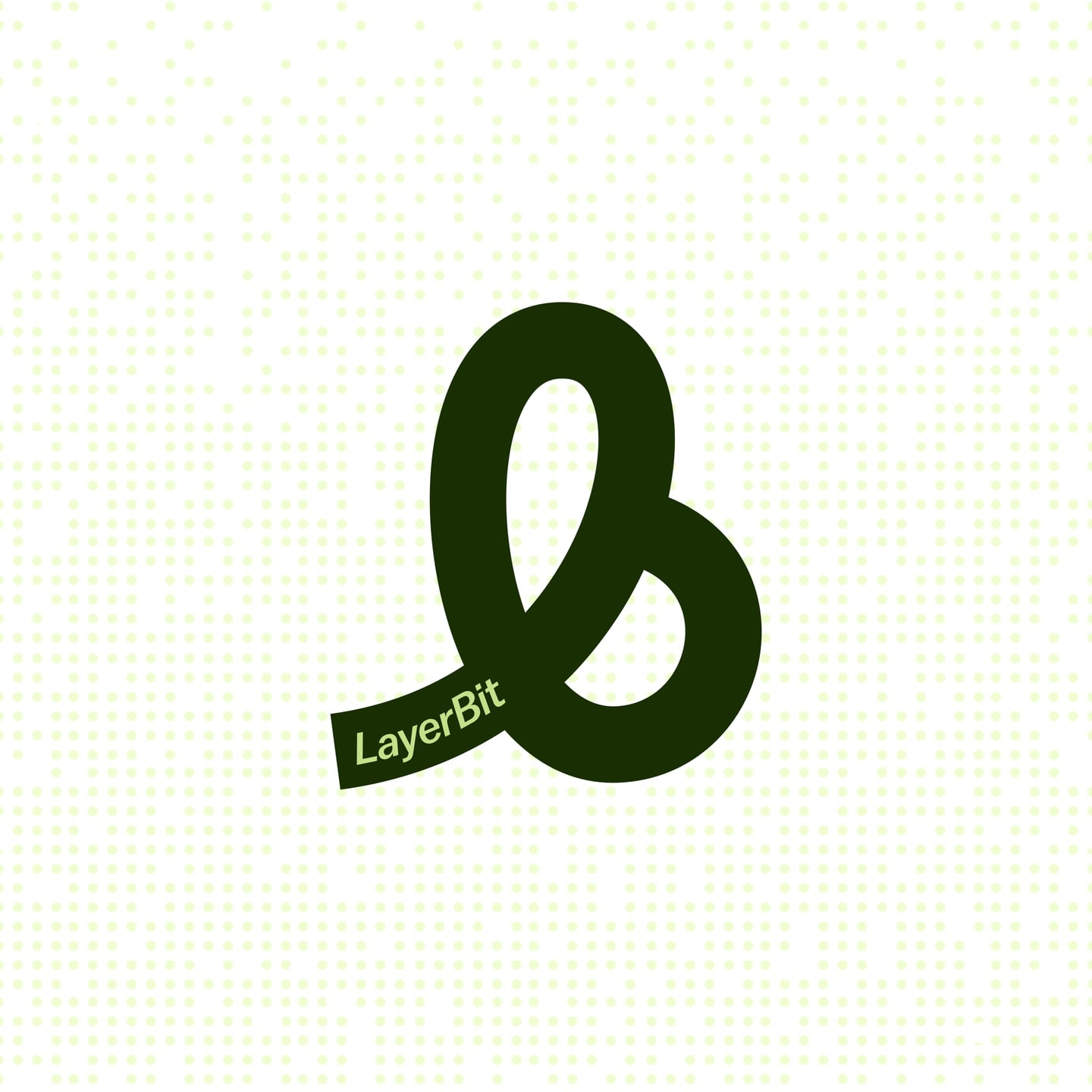 The LayerBit wordmark and looping monogram